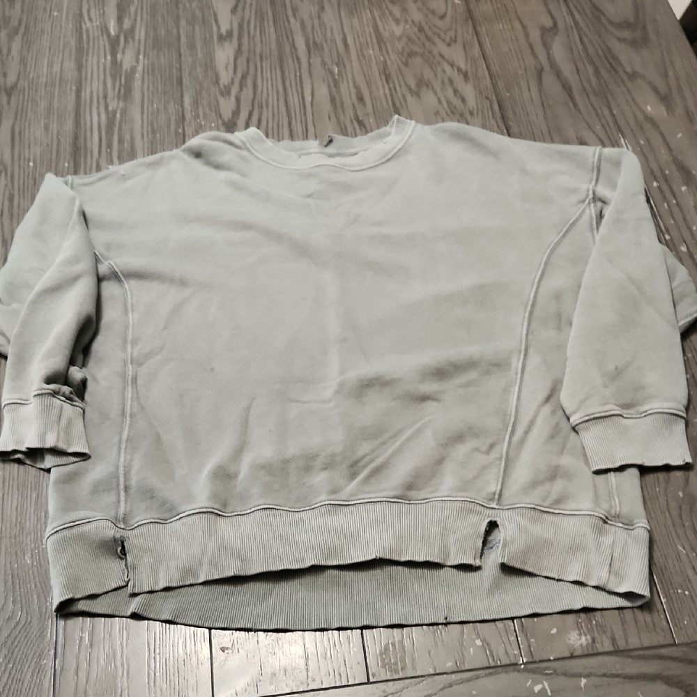 Aerie Charcoal Oversized Sweatshirt